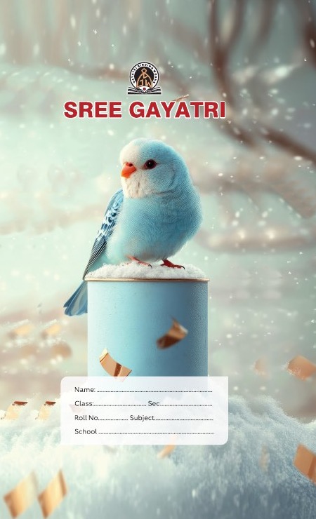 Sree Gayatri winter bird long notebook cover